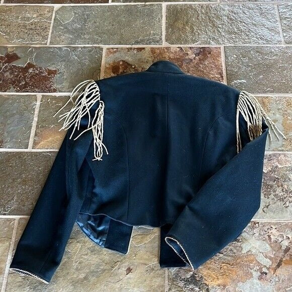 Vintage Double D Ranchwear Wool Embroidered - Leather Fringed Jacket