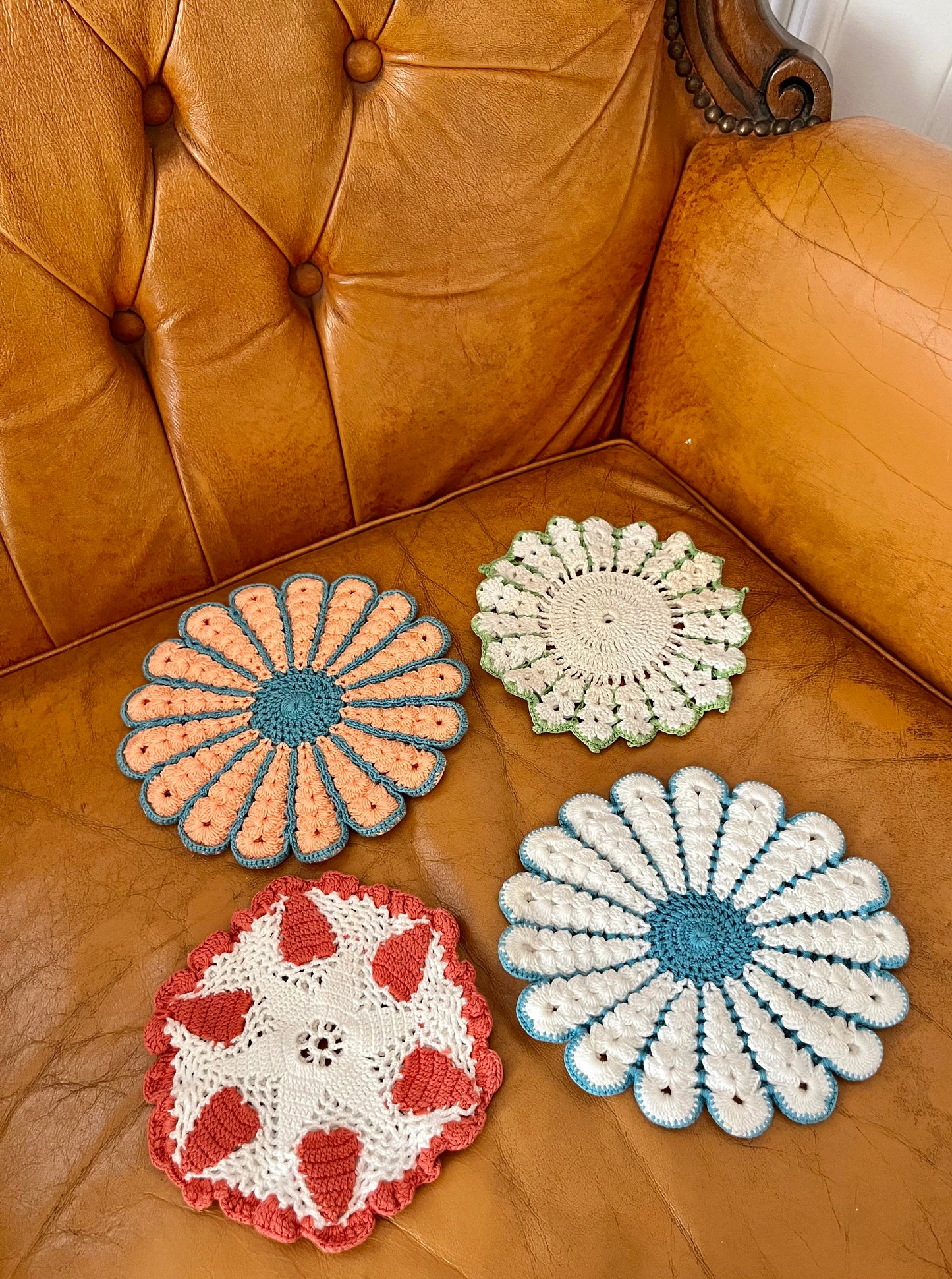 Vintage Crocheted Trivets/Coasters