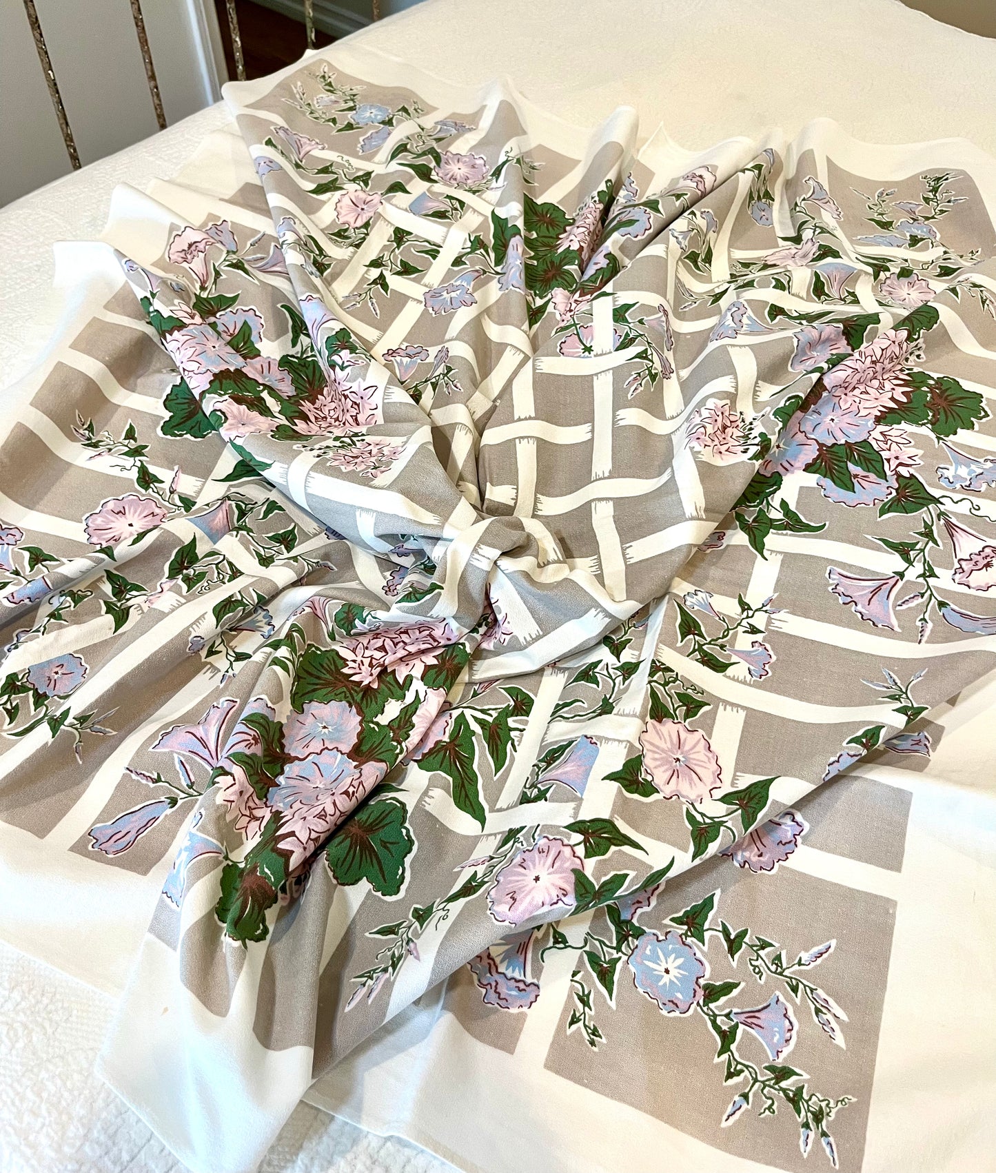 Vintage Floral Table Cloth