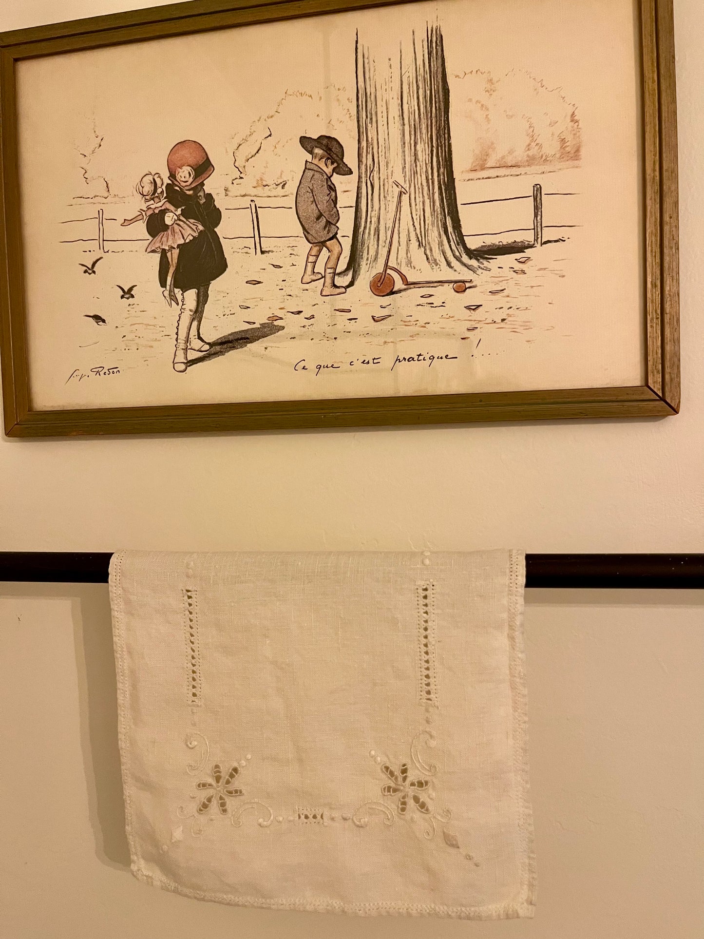 Vintage Linen Hand Towel Set