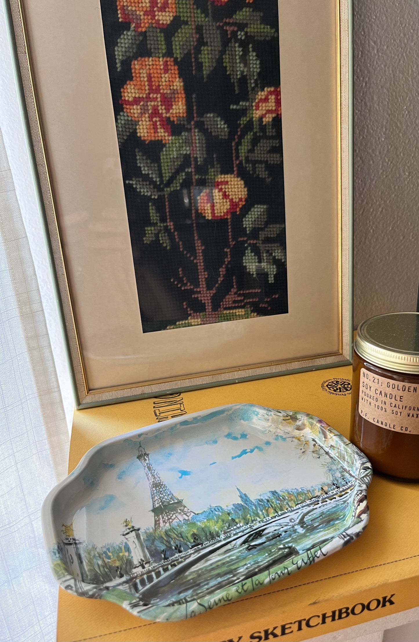 Vintage Eiffel Tower Tray / SOLD