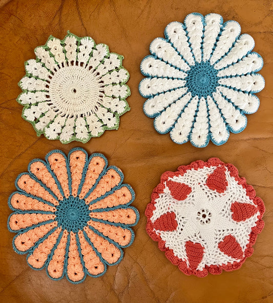 Vintage Crocheted Trivets/Coasters
