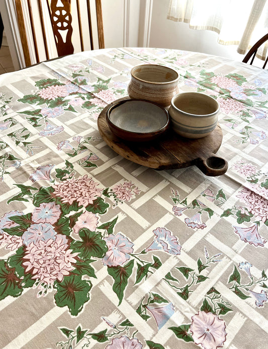 Vintage Floral Table Cloth