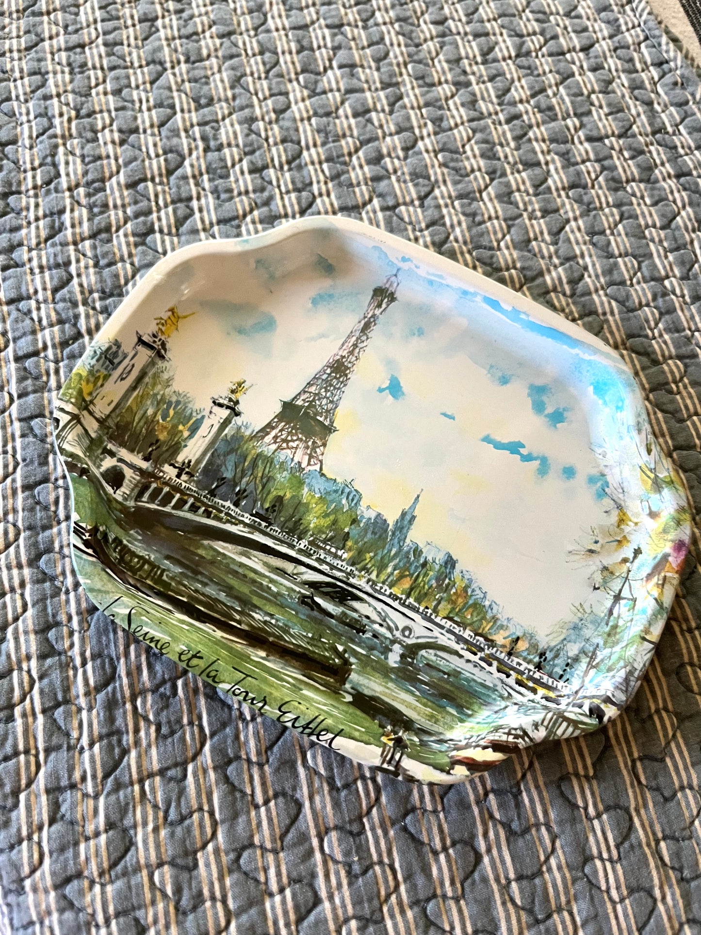 Vintage Eiffel Tower Tray / SOLD