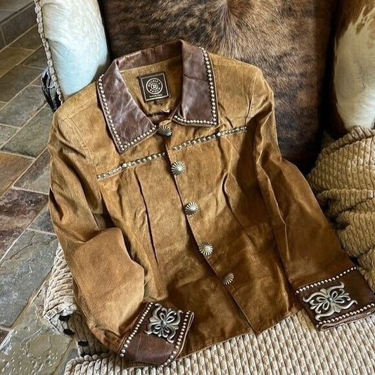 Vintage Double D Ranch Brown Leather / Suede Jacket / SOLD